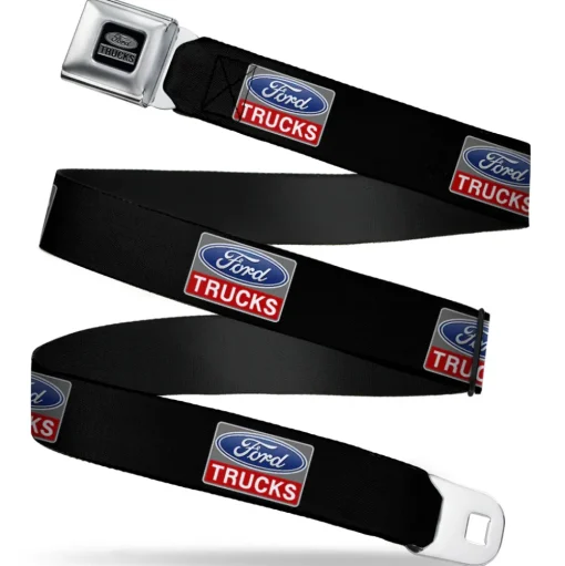 Ford Trucks Seatbelt Belt - Ford Trucks Logo REPEAT Webbing