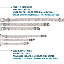 FRUITS BASKET Title Logo Full Color White/Purple Seatbelt Buckle Collar - Fruits Basket Chibi Yuki Soma and Rat Scattered Beige/Gray