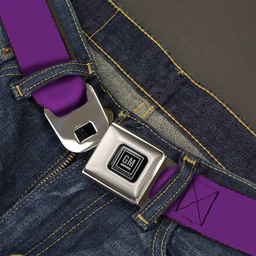 GM Seatbelt Belt - Purple Webbing