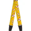 Guitar Strap - 40 Oz. Beer Bottles Yellow