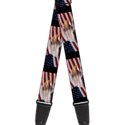 Guitar Strap - American Eagle Flags