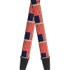 Guitar Strap - American Flag Weathered Color Repeat
