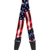 Guitar Strap - American Flag Vivid CLOSE-UP