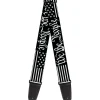 Guitar Strap - Americana Flag/WE THE PEOPLE Black/White