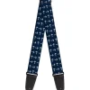 Guitar Strap - Anchors Navy White