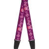 Guitar Strap - Angry Girl Purple Pink