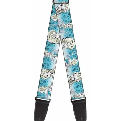 Guitar Strap - Anna Snowflakes Frozen Art Collection Poses