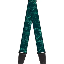 Guitar Strap - Antlers Turquoise