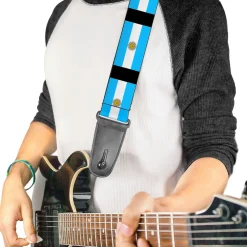 Guitar Strap - Argentina Flags