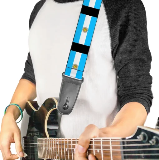 Guitar Strap - Argentina Flags