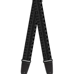 Guitar Strap - Aztec1 Gray Black