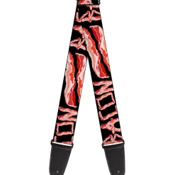 Guitar Strap - Bacon w Text2