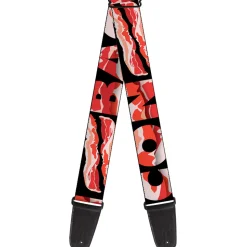 Guitar Strap - Bacon w Text1