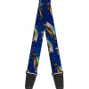 Guitar Strap - Bass Fish Water Bubbles
