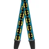 Guitar Strap - Bat Signal-3 Blue Black Yellow