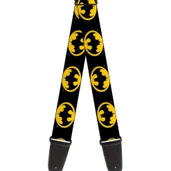 Guitar Strap - Batman 1989 Logo Black/Yellow