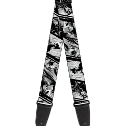 Guitar Strap - Batman Hush Pose Sketches Black/White