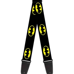 Guitar Strap - Batman Shield Black Yellow