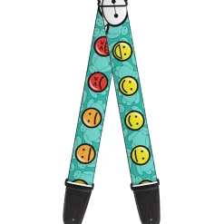 Guitar Strap - Baymax Mood Expressions Baymax Scattered Turquoise