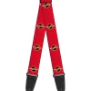 Guitar Strap - BAZINGA! Logo Burgundy