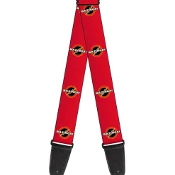 Guitar Strap - BAZINGA! Logo Burgundy