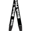 Guitar Strap - BITCH PLEASE Black/White