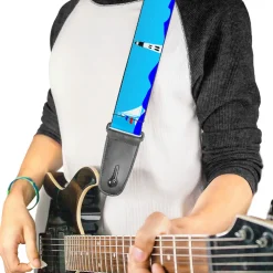 Guitar Strap - Boats on the Water