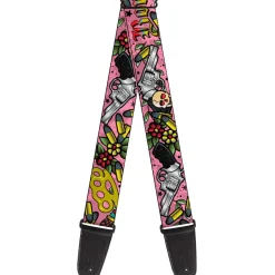 Guitar Strap - Born to Raise Hell Pink