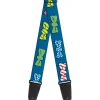Guitar Strap - Bowties Blue Multi Color