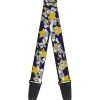 Guitar Strap - Bugs Bunny Poses Stars Navy