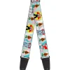 Guitar Strap - Bunny Superhero Multi Pastel