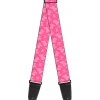 Guitar Strap - Butterflies Pink
