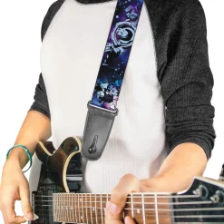 Guitar Strap - Buzz Lightyear Poses Galaxy Blues