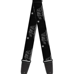 Guitar Strap - Cali Bear Black Grays