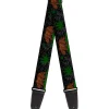 Guitar Strap - Cali Bear/Pot Leaf Black/Gray/Green