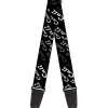 Guitar Strap - CALI Fade Diagonal Black Gray White
