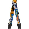 Guitar Strap - Cali License Plates Stacked