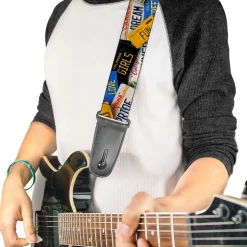 Guitar Strap - Cali License Plates Stacked