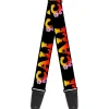 Guitar Strap - CALI Tropical Black Multi Color