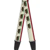 Guitar Strap - California Flag Weathered White