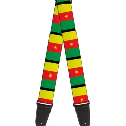Guitar Strap - Cameroon Flags