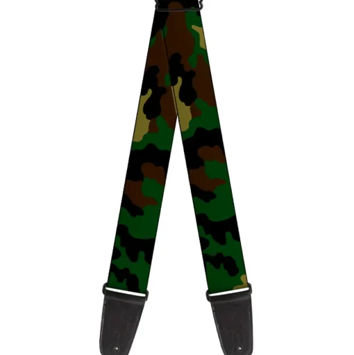 Guitar Strap - Camo Olive