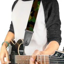 Guitar Strap - Camo Olive