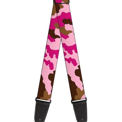 Guitar Strap - Camo Pink