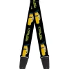 Guitar Strap - Cars 3 CRUZ Car Profile Black Blue Yellow