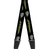 Guitar Strap - Cars 3 JACKSON STORM Pose STRIPE Black Greens