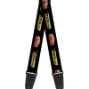 Guitar Strap - Cars 3 LIGHTNING MCQUEEN Pose Bolt Black Yellows