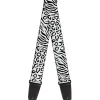Guitar Strap - Cheebra White Black