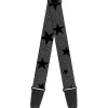 Guitar Strap - Cheetah Stars Gray Black