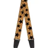 Guitar Strap - Cheetah Stars Tan Black